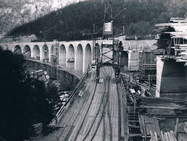 Bau der Todsburgbrücke